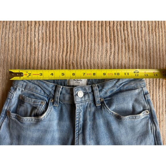 Rails Getty High-Rise Cuffed Wide-Leg Jeans Baltic Sea Size 26 - Picture 8 of 10